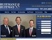Tablet Screenshot of huffmanhuffman.com